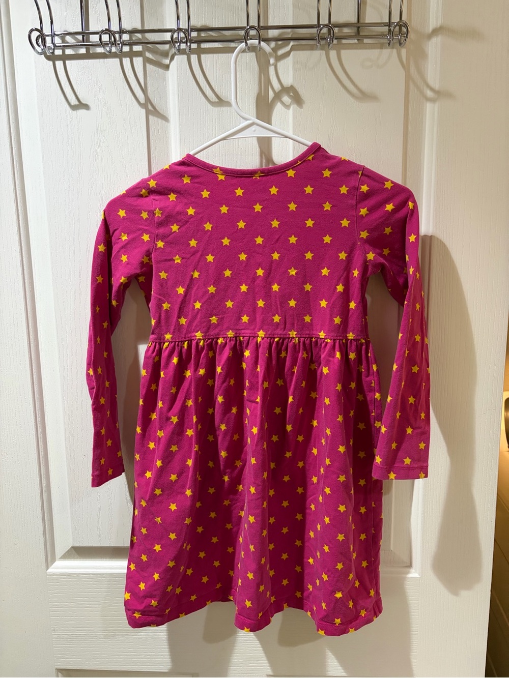 Hanna Andersson Bright Pink Star Dress - Picture 7 of 8